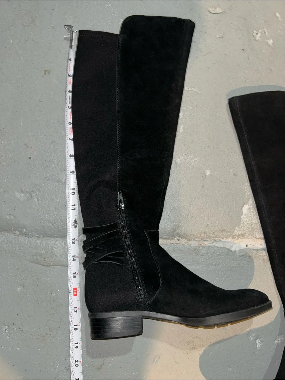 Vince Camuto Black Over-The-Knee Suede Boots